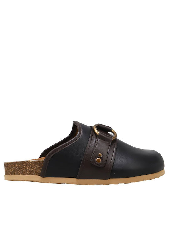 See By Chloé Δερμάτινα Mules Μαύρα