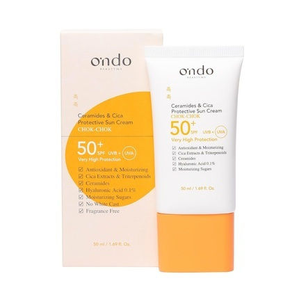 Ondo Beauty 365 Ceramides & Cica Слънцезащитен Крем За Лице SPF50 50мл