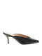 Mules with High Heel in Black Color