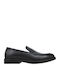 Leather Women's Loafers in Black Color