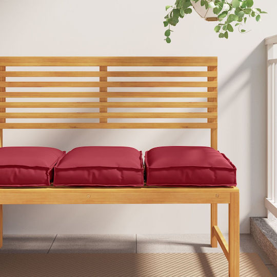 vidaXL Bench Cushion Palette Red Wine 2 Pieces 40x40 cm Various Colors