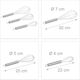Set 3 Stainless Steel Eggs Relaxdays Silver