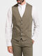 Men's Vest Regular Fit Khaki