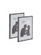 Set 2 Photo Frames 20x30 Cm Black Relaxdays