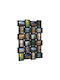 Bilderrahmen 59 x 86 x 2,5 cm Collage 24 Fotos Verschiedene Größen Schwarz