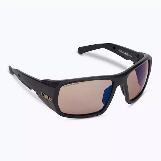 Bliz Cycling Glasses with Black Frame & Photochromic / Polarized Lenses