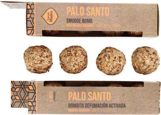 Incense Sagrada Madre Premium Smudge Bombs Palo Santo 4pcs