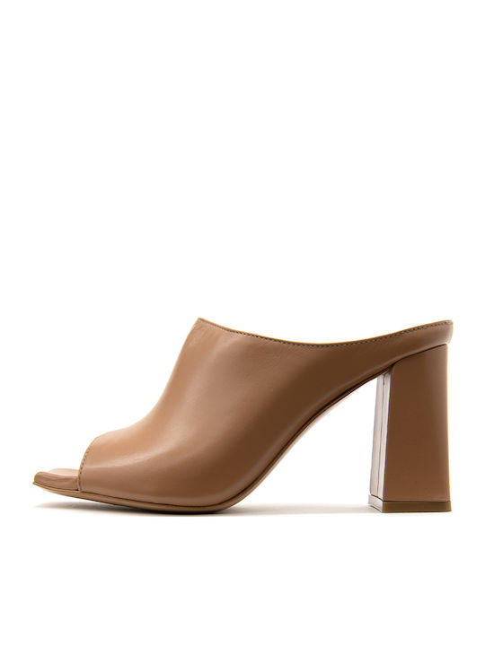 Kalogirou Pigalle 2 Leder Mules Braun PIGALLE2