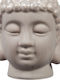 Suport pentru lumânări decorativ Buddha ceramic gri 9,5 X 8 X 8 cm
