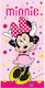 Kinder-Strandtuch Minnie Mouse Pink Disney Borea Polyester 70x140
