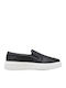 Leather Women's Moccasins in Black Color