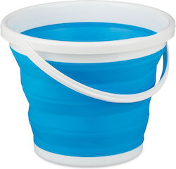 Foldable Bucket 10l Blue Relaxdays Foldable Bucket 10l Blue Relaxdays