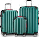 Set de bagaje Monzana ABS Baseline Verde 3 piese 34 x 20 x 50 cm 40 x 25 x 60 cm 46 x 28 x 70 cm