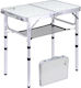Sportneer Folding Camping Table Adjustable Height Portable Camping Garden Picnic Aluminum