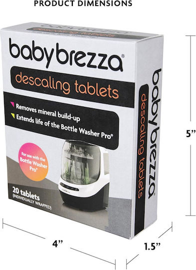 Baby Brezza Descaling Tablets for Bottle Washer Pro 20 Pieces