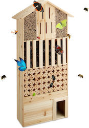 Natural Hotel Insects Shelter Hedgehogs Made of Bamboo Wood 118 x 57 x 24 cm