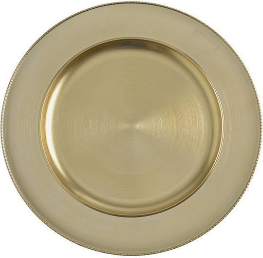 Dekorative Platte Gold 1Stück 33x33cm