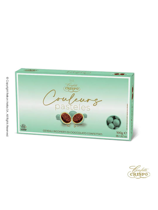 Confetti Crispo Κουφέτα Krixi με Γεύση Σοκολάτα Πράσινο 500gr
