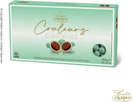 Confetti Crispo Κουφέτα Krixi με Γεύση Σοκολάτα Πράσινο 500gr