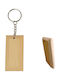 Wooden Rectangular Keychain 63x30x10mm