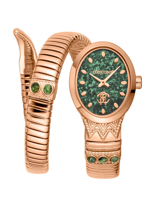 Roberto Cavalli Women's Watch with Pink Gold Me...