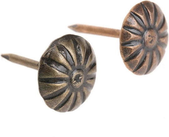 Καρφιά Καμπαράδες Μεταλλικά Bronze 15mm Σετ 10 Τεμ
