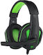 T-Dagger Cook Over Ear Gaming Headset με σύνδεση 3.5mm Πράσινο