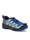 Kids Hiking Shoes Xa Pro V8 Waterproof Blue