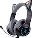 FoxXray FoxXray HAB-10 DazzleCat Ασύρματο Over Ear Gaming Headset με σύνδεση 3.5mm / Bluetooth