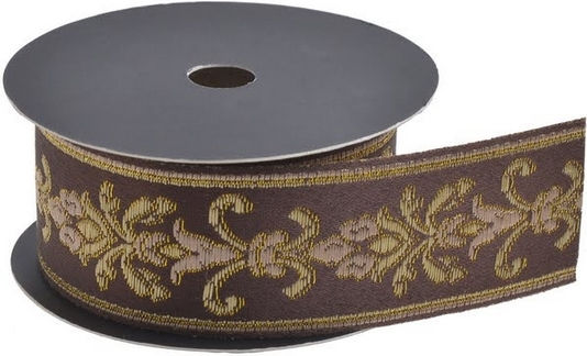 Christmas Ribbon Brown 400x3cm 1pc