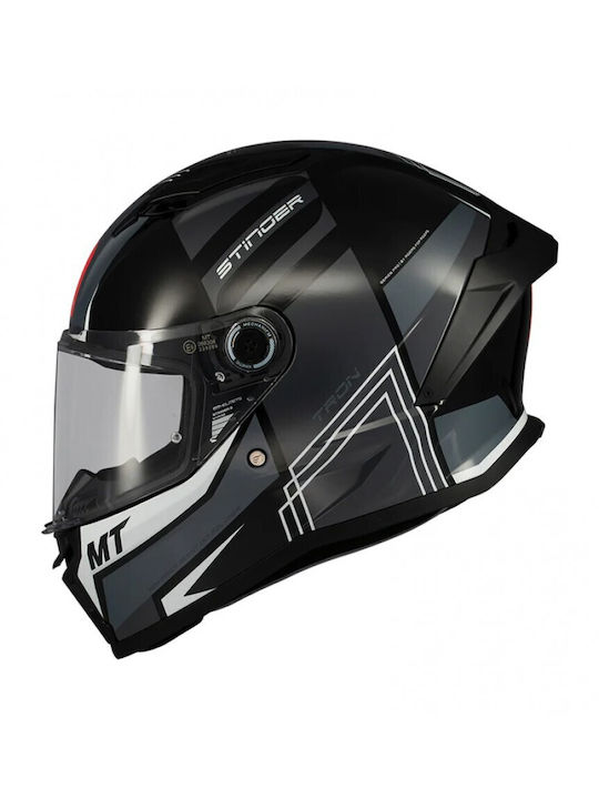 MT Stinger 2 Tron B12 Black / Gloss Grey Cască ...
