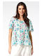 Women's Blouse Short Sleeve Multicolour