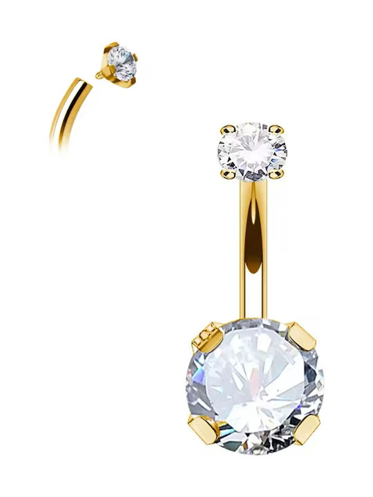 Amalfi Accessories Σκουλαρίκι Μπάρα Αφαλού
