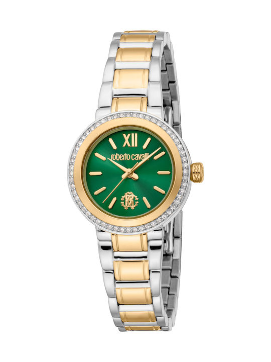 Roberto Cavalli Women's Watch with Gold Metal B...