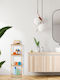 Relaxdays Rafturi de baie Raft Baie Bambus 116.5x38x39.5cm Maro