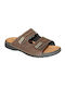 Women's Flat Sandals in Brown Color