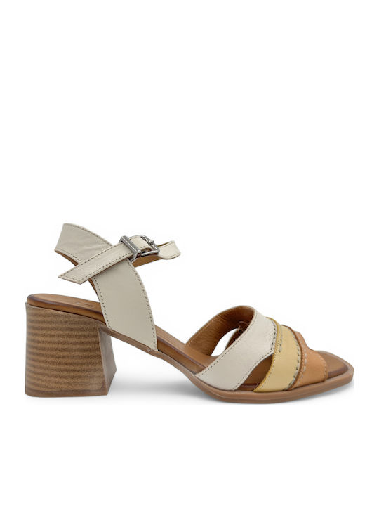 Mago Shoes Din piele Sandale Tabac maro