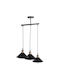HomeMarkt Bell Pendant Light Black Bell with Socket E27 21x21cm