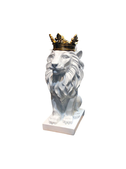 Natural Home Decorative Lion Polyresin 13x19x36cm 1pcs