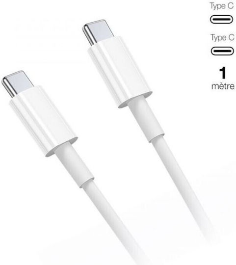 Moxie Regular USB 2.0 Cablu USB-C bărbătesc - USB-C Alb 1m Bulk