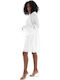 Life Summer Mini Dress for Wedding Christening Bright White