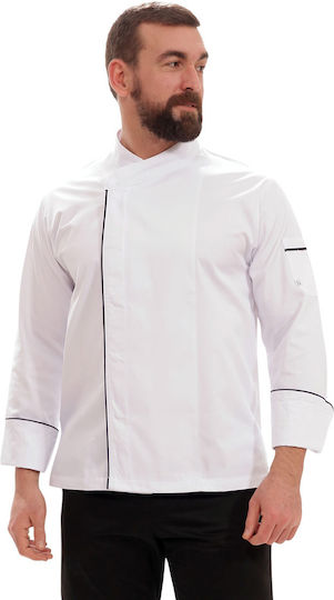 The Uniform Company Палто Готвач 100% Памук Бял