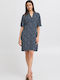 Rochie De Vară Albastru Marin