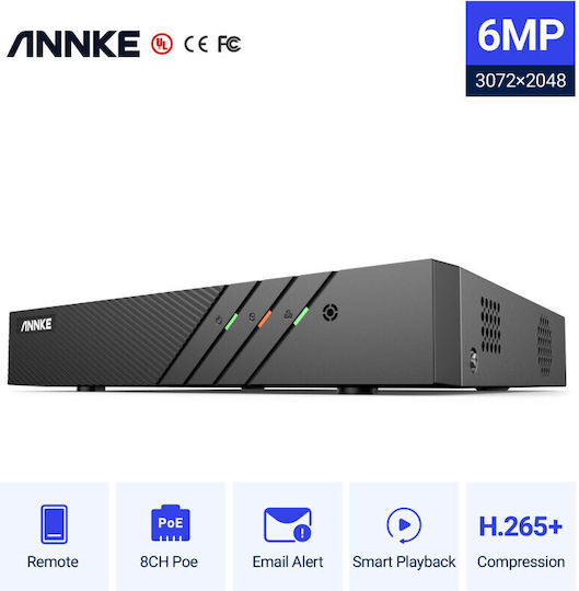 Annke Überwachungs-Videorekorder NVR mit Auflösung Full HD+ 01370155
