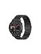 Galaxy Λουράκι Ανοξείδωτο Ατσάλι Μαύρο (Galaxy Watch 42mmAmazfit Bip)