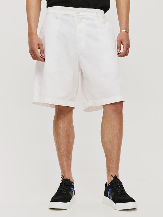 Brokers Jeans Herrenshorts Weiß