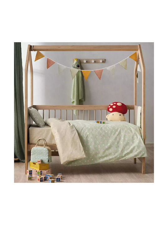 Kentia Kota Baby Sheets Set Cradle Cotton Beige 60x120cm 2pcs