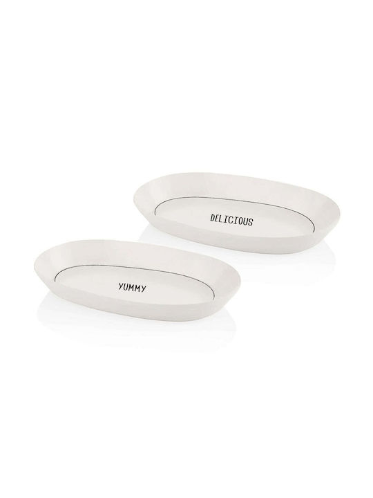 Hermia Serving Platter Oval White 26x15cm