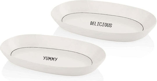 Hermia Serving Platter Oval White 26x15cm