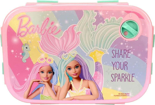 Gim Barbie Plastik Kinder Lebensmittelbehälter Barbie Mehrfarbig